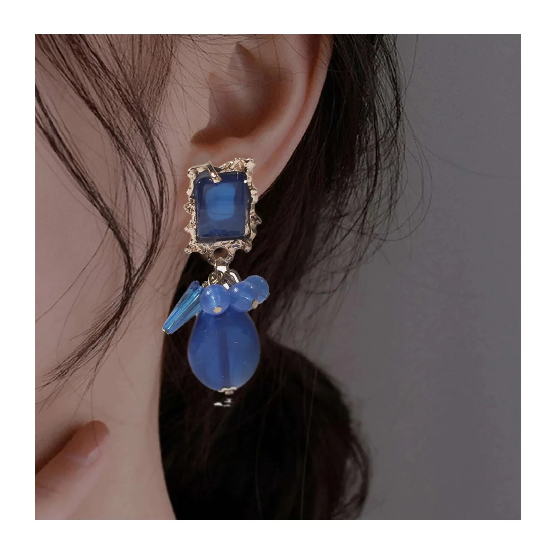 

Simple Personality Trendy Multi-Color Earrings Earrings