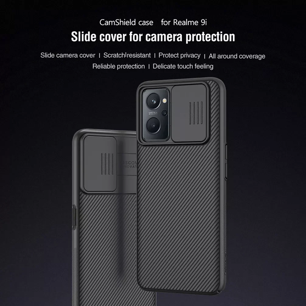 

For OPPO Realme 9i 9 Pro+ Plus Case NILLKIN CamShield Slide Camera Protection Case Frosted PC Case For Realme 9 Pro Back Cover