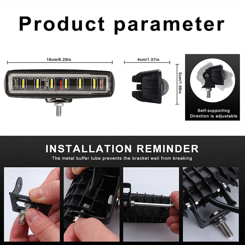 Светодиодсветильник панель 90 Вт Рабочая лампа Универсальная автомобильная