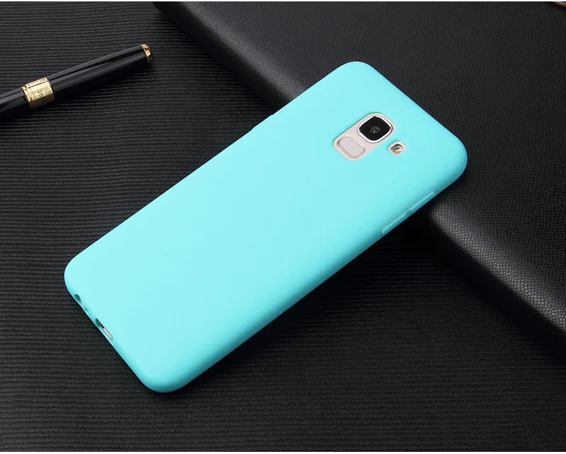 Матовый чехол для Samsung Galaxy A6 A8 Plus A9 J6 J8 2018 J4 S8 S9 S10 S20 сверхмягкий силиконовый