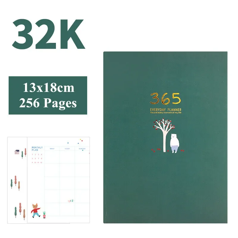 Недатированный ежедневник 365 дней, бумажный, 256 страниц ежедневник любовь дрюма 365 дней любви к себе 256 страниц