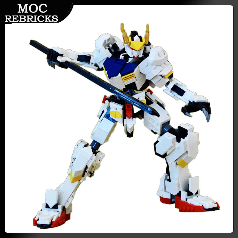 

Популярная игра Mecha Series MOC строительные блоки робота Barbatos 4-й механический воин DIY Кирпичи игрушки модель подарок на день рождения мальчика