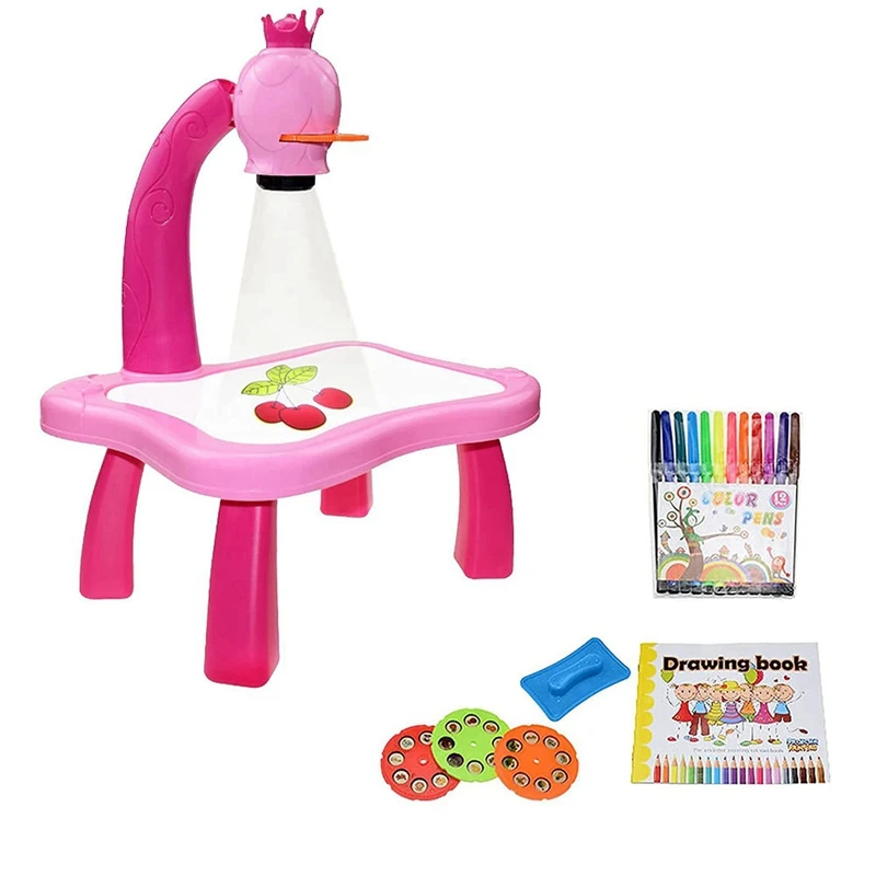 

Children's Drawing Projector Table Tracing And Drawing Projection Toys Early Education Learning Projection Board