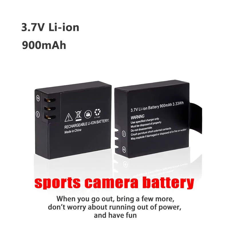 Фото Новое зарядное устройство SJCAM sj4000 3.7V 900mAh с двумя портами для аккумуляторов eken H9 GIT-LB101 GIT BATTERY, совместимое с аккумуляторами sj5000, sj6000, SJ7000, SJ8000, SJ9000 №2