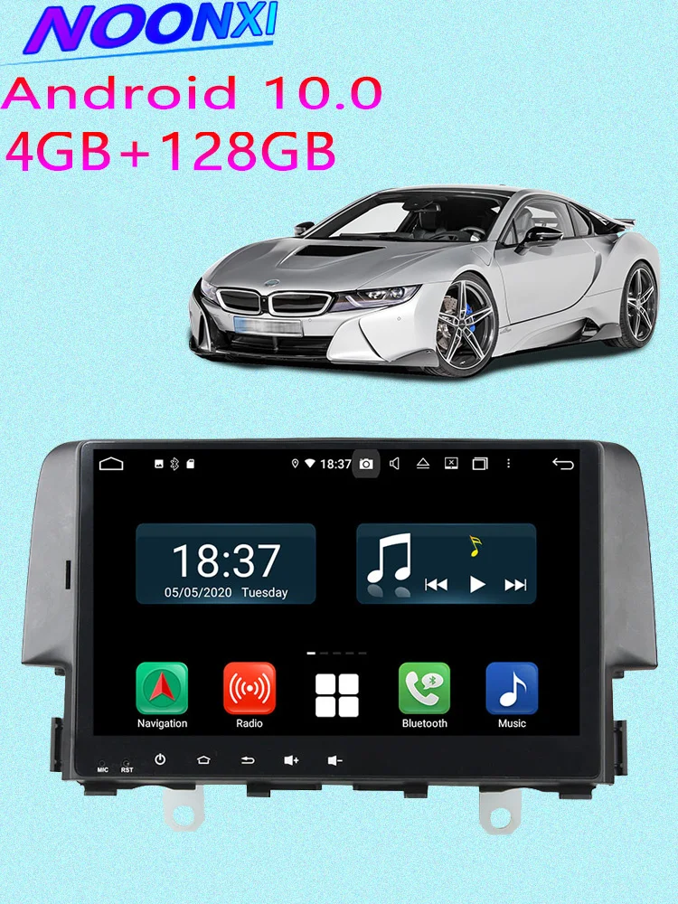 

Для Honda Civic 2016-2018 все в одном автомобильный экран Аудио Интеллектуальная система Радио 2Din Android видеоплееры GPS навигация Carplay