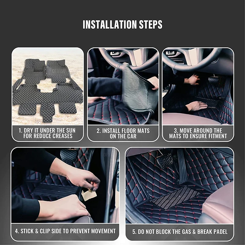 Custom Car Floor Mat for Hyundai SOLARIS CRETA ix35 TUCSON GETZ i30 i40 ELANTRA SONATA Santa Fe car accessories images - 6