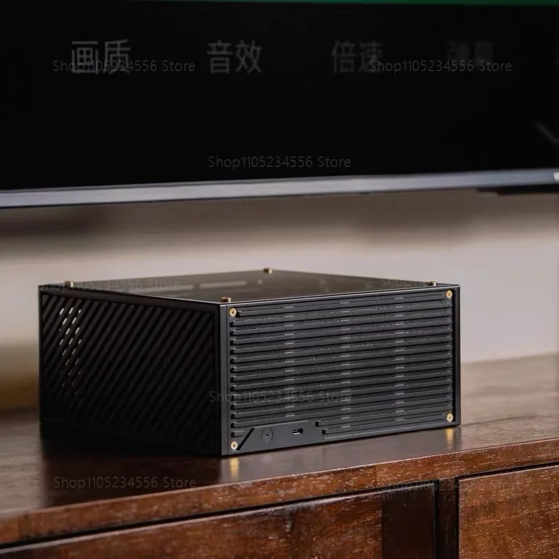 Корпус LP-P6 SFF ITX для низкопрофильных видеокарт RTX 4060 5060, блок питания 1U, алюминиевые диагональные и наклонные крыши. (art.: 3920daae2b39b) - 3920daae2b39b