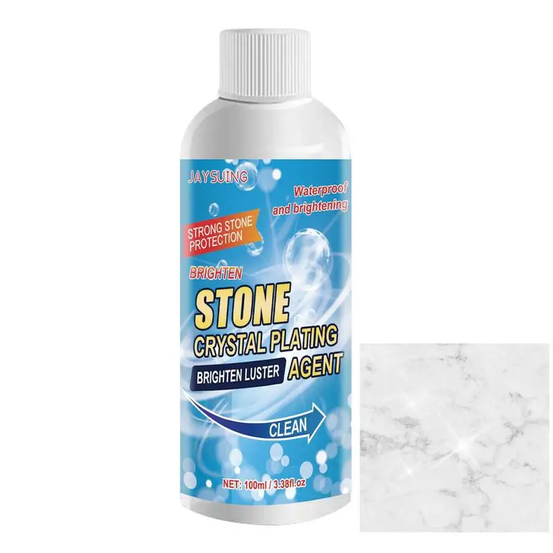 

Crystal Plating Agent For Stone 100ml Safely Removes Grease Grime And Watermarks Quartz Marble Corian Composite And Granite