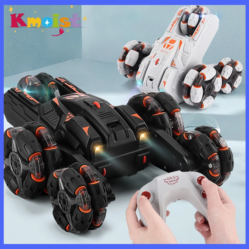 

2.4G RC Car Swing Arm Five Rounds Stunt Car Multifunction Gestures Remote Control Drift Cars Toys for Boys Kids Christmas Gifts