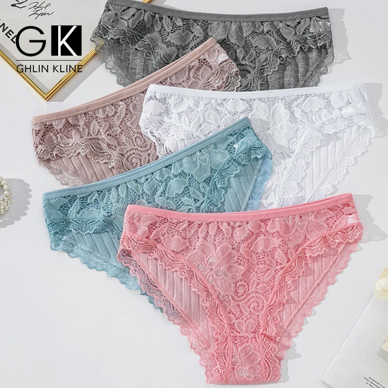 

трусы женские Feminine Lingerie Cotton Panties Woman Sexy Lace Briefs Mid Waist Shorts Breathable Girl Underwear Lingerie