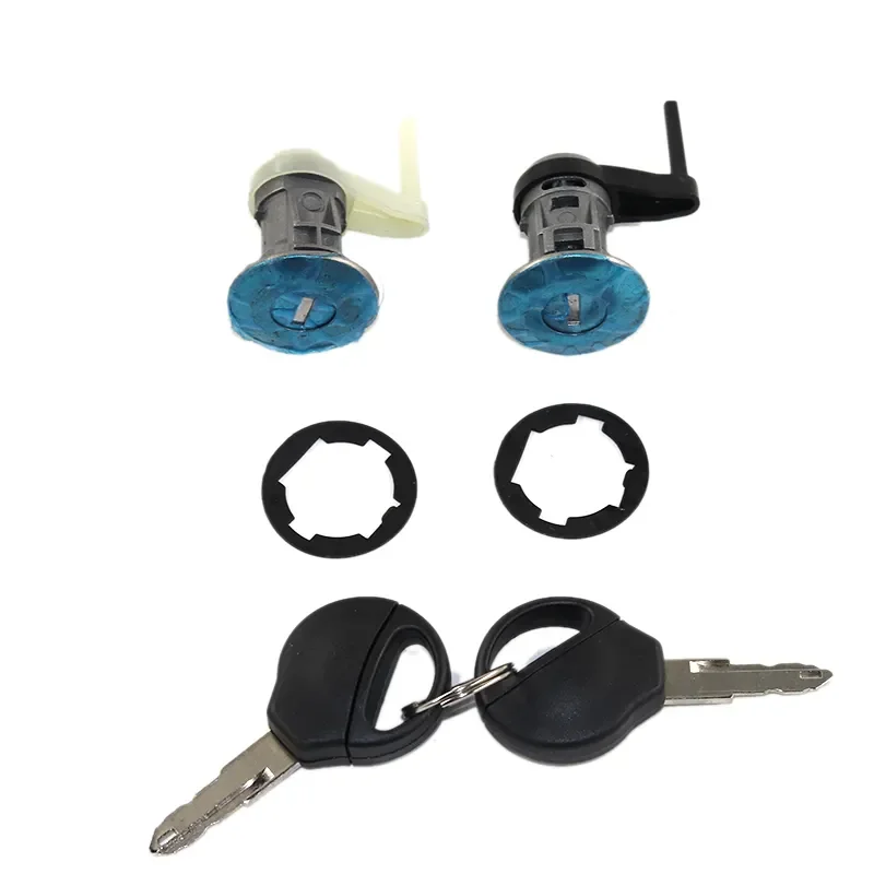 

Door Lock Barrel cylinder Left & Right Set + 2 Keys for PEUGEOT 206 1998-2010 OE 9170N8