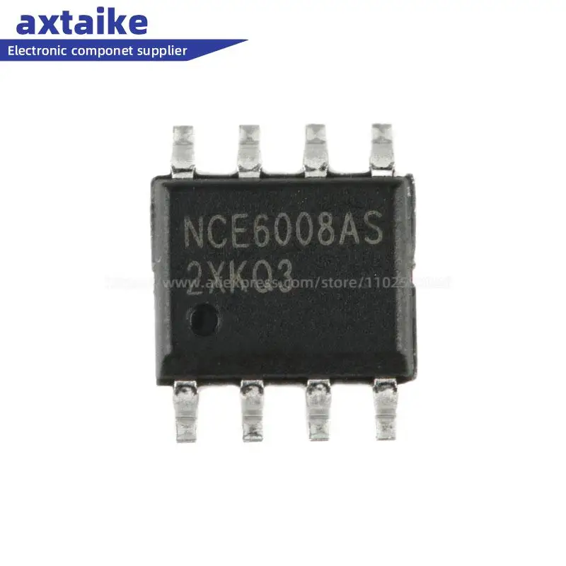 

10pcs NCE6008AS SOP-8 60V 8A N-channel MOS Field Effect Tube