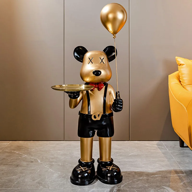 

Creative balloon violent bear super large landing hotel living room porch decoration housewarming decoration
