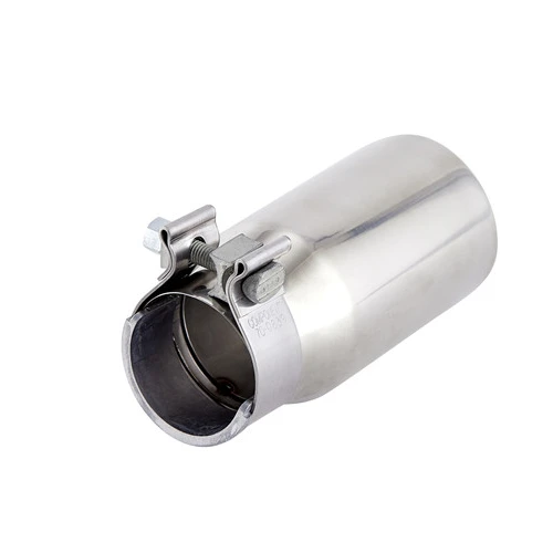 

Stainless steel polished universal car exhaust pipe muffler silver tail pipe