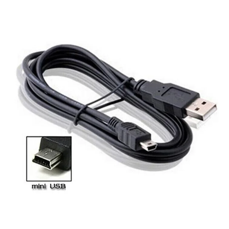 

2 pcs 0.8M USB Cable 2.0 A Male to Mini B 5 Pin 5P T Port MiniUSB for Devices MP3 MP4 Camera Mobile Phone HardDisk Computer