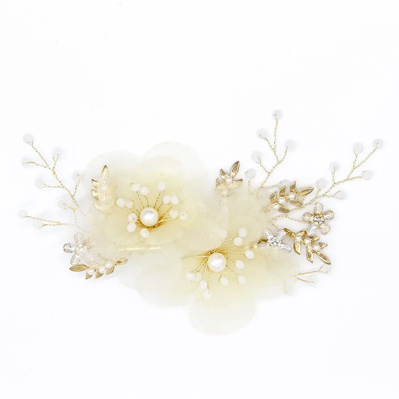 Заколки для волос в форме цветка шампанского золотистые шпильки заколки женщин и