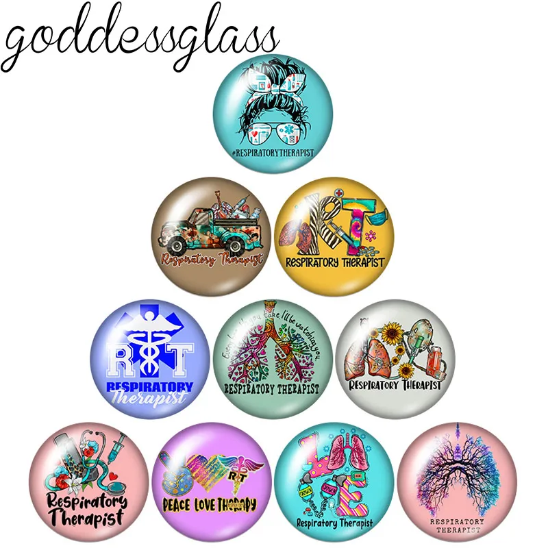 

10 шт., круглые стеклянные кабошоны для защиты легких, 12/18/20/25 мм