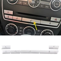 for 2013 2015 land rover freelander 2 aluminum alloy silver car double flash switch control button sticker car accessories