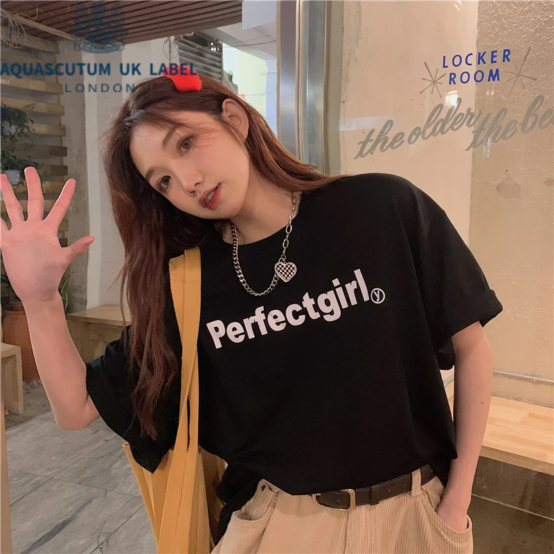

Aquascutum Klein Blue couple summer short sleeved bottomed T-shirt women's 2022 new trend half sleeved cotton fashion brand