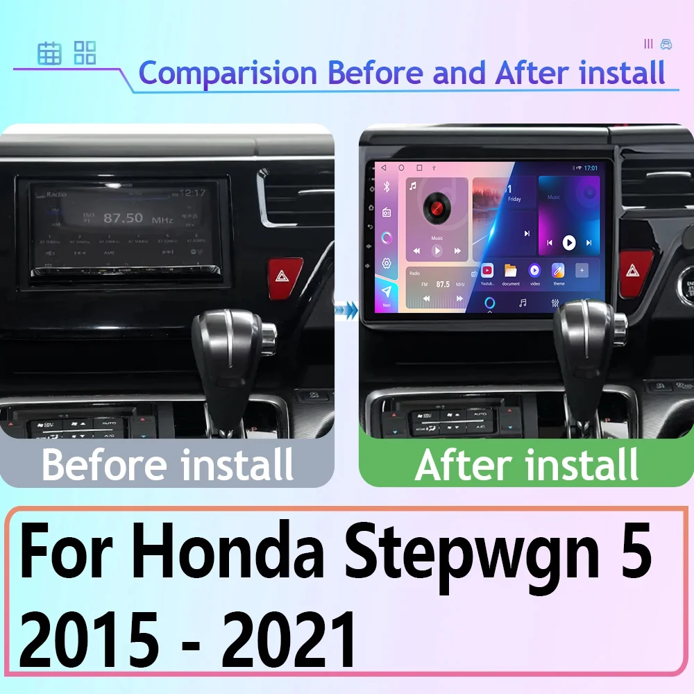 Carplay Android авто для Honda Stepwgn 5 2015-2021 радиоприемник стереомагнитола автомобиля