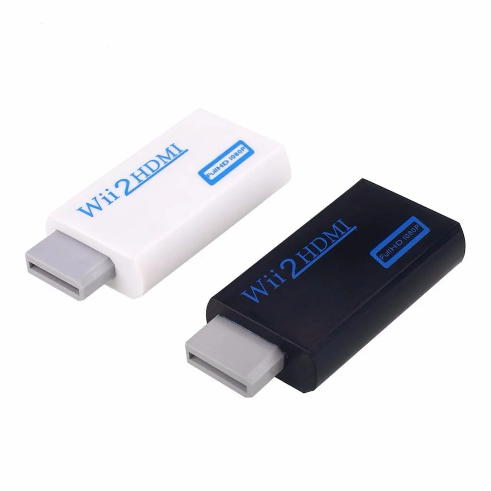 

100 шт./лот Full HD 720P 1080P Wii2HDMI адаптер для Wii к HDMI преобразователю 3,5 мм аудио видео выход для монитора HDTV Displayer