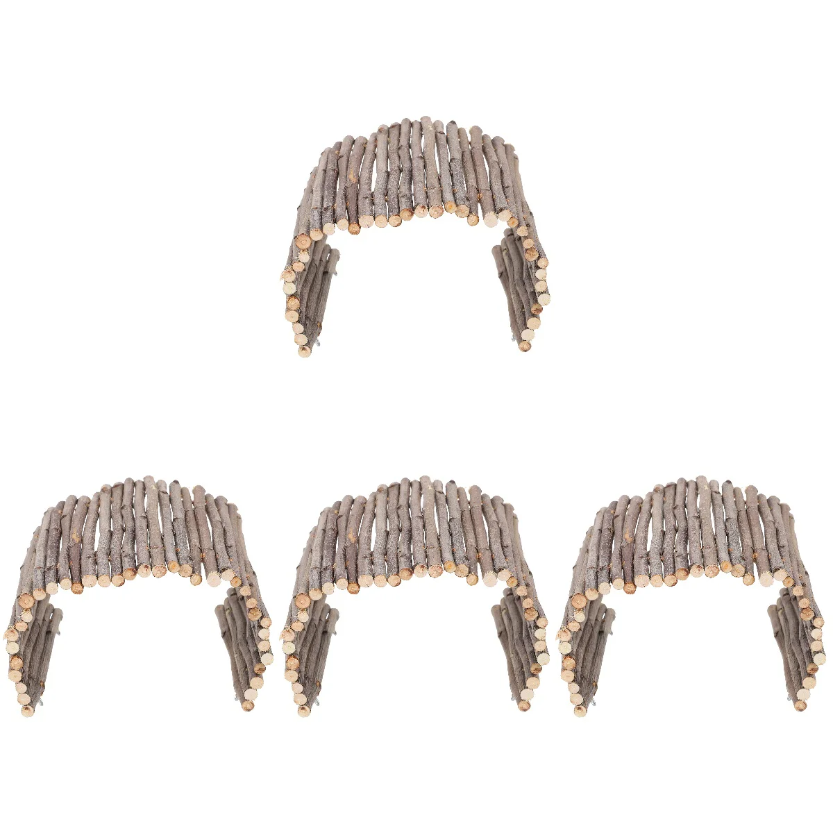 

4pcs Hamster Hideout Bridge Wood Hamster Hideout Hamster Cage Toy Hamster Tube