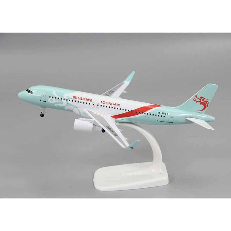 

Модель Φ A320 20 см, воздушный пассажирский самолет Zhejiang Loong, коллекция подарков, украшение с колесами