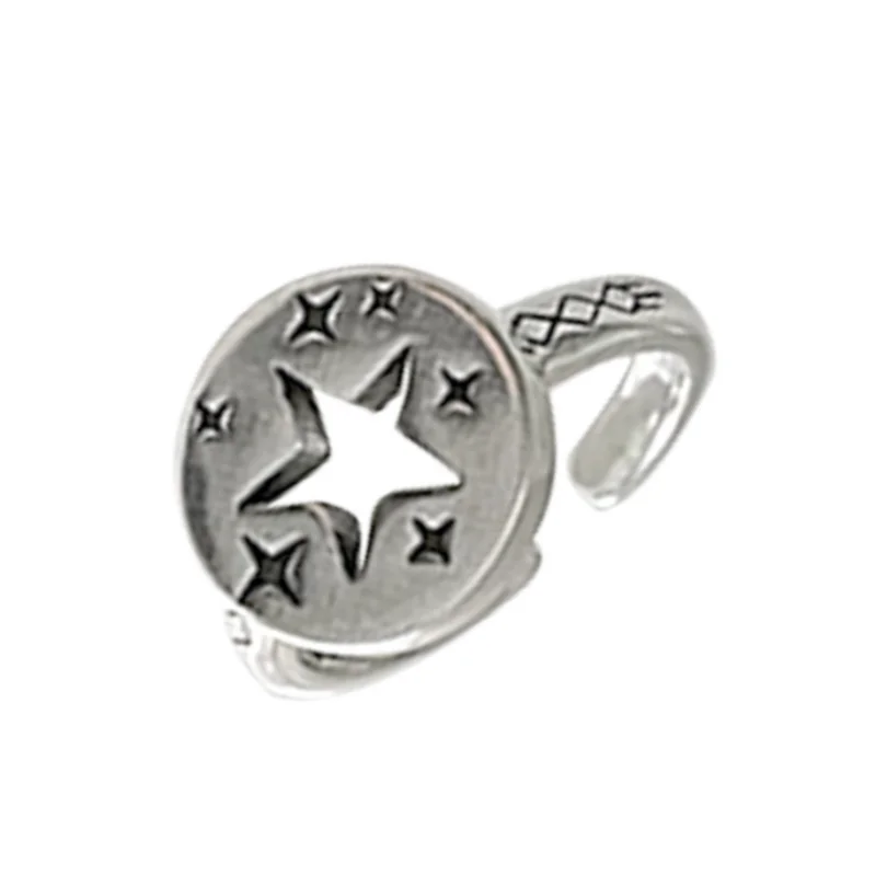 Кольцо женское металлическое в виде звезды, Y2K