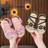 childrens girls sandals womens summer non slip soft bottom cute princess childrens middle aged childrens baby flat shoes