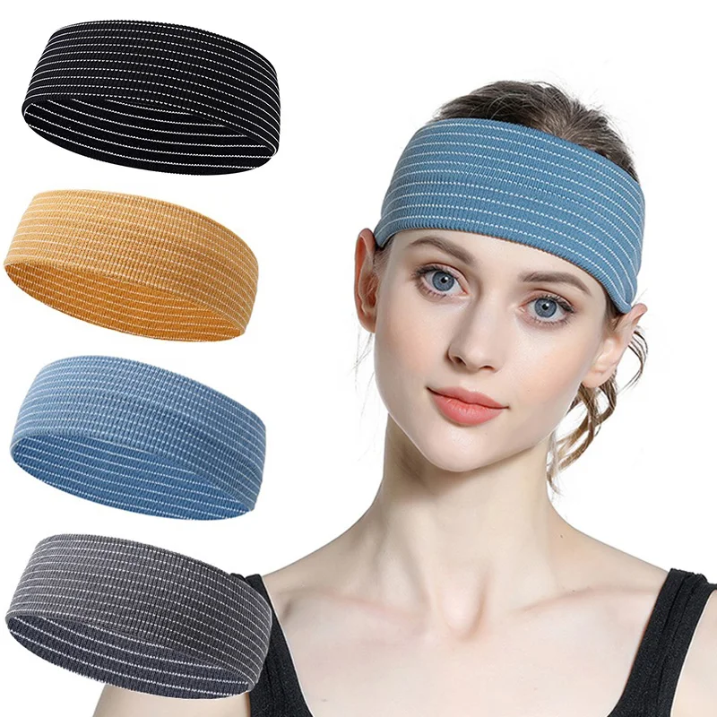

Knitted Yoga Hair Bands Elastic Sport Headbands for Women Dancing Running Men Stretch Wide Headband DIY Hair Accessories