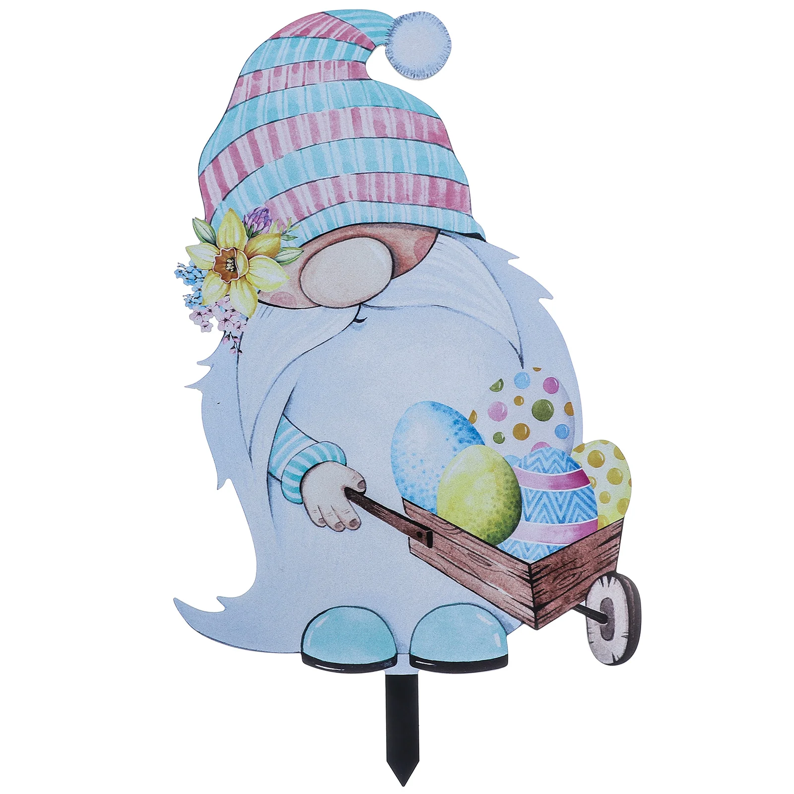 

Пасхальная тема, гном, наземная стойка для использования в саду, декоративный акриловый мультяшный знак на колышке