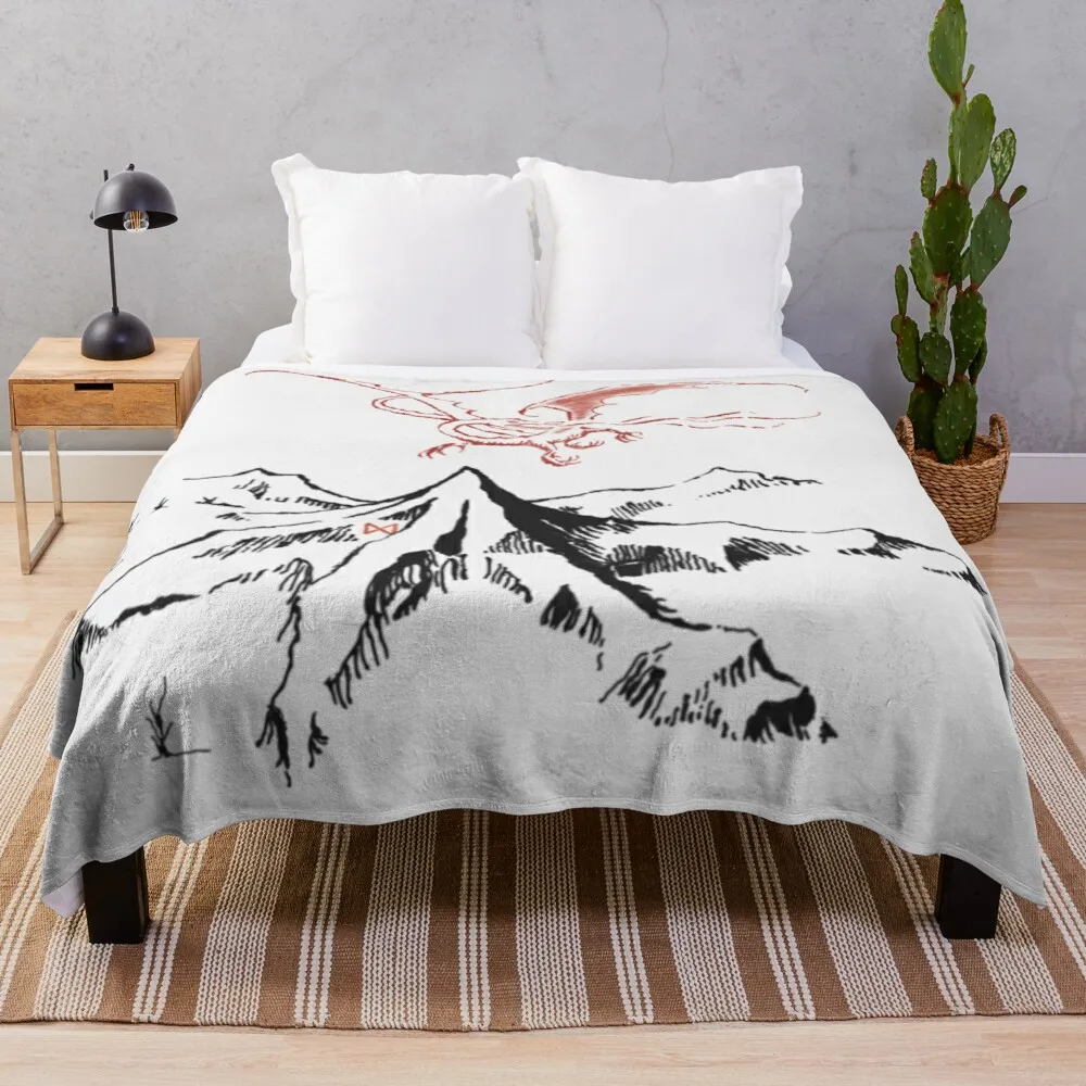 

Misty Mountains ~ Smaug Throw Blanket Anti-Pilling Flannel