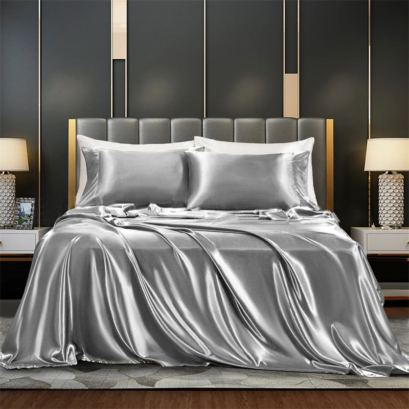 

Комплект постельного белья Monnom атлас из полиэстера 4 шт