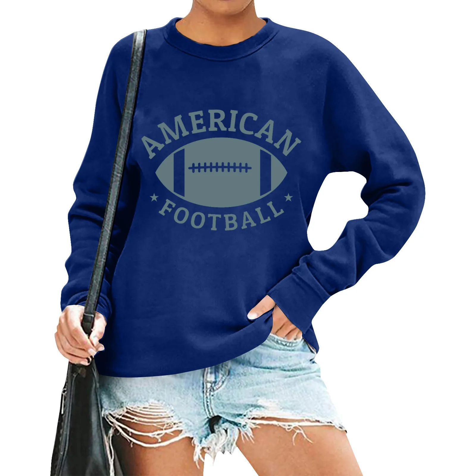 

Женский свитшот с длинным рукавом и круглым вырезом, в готическом стиле