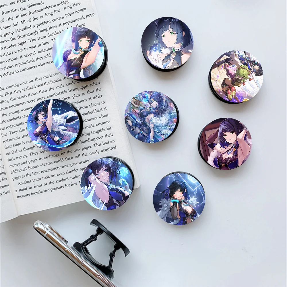 

Genshin Impact Yelan Ye lan Folding Phone Holder Stand Bracket Surport For iPhone Huawei Redmi Samsung Grip tok Phone Holder