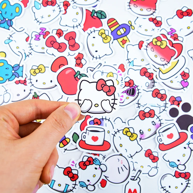 

40 шт. аниме Sanrio стикер Kuromi My Melody Kawaii Cute Мобильный телефон Аксессуары из материала для украшения детские игрушки для девочек