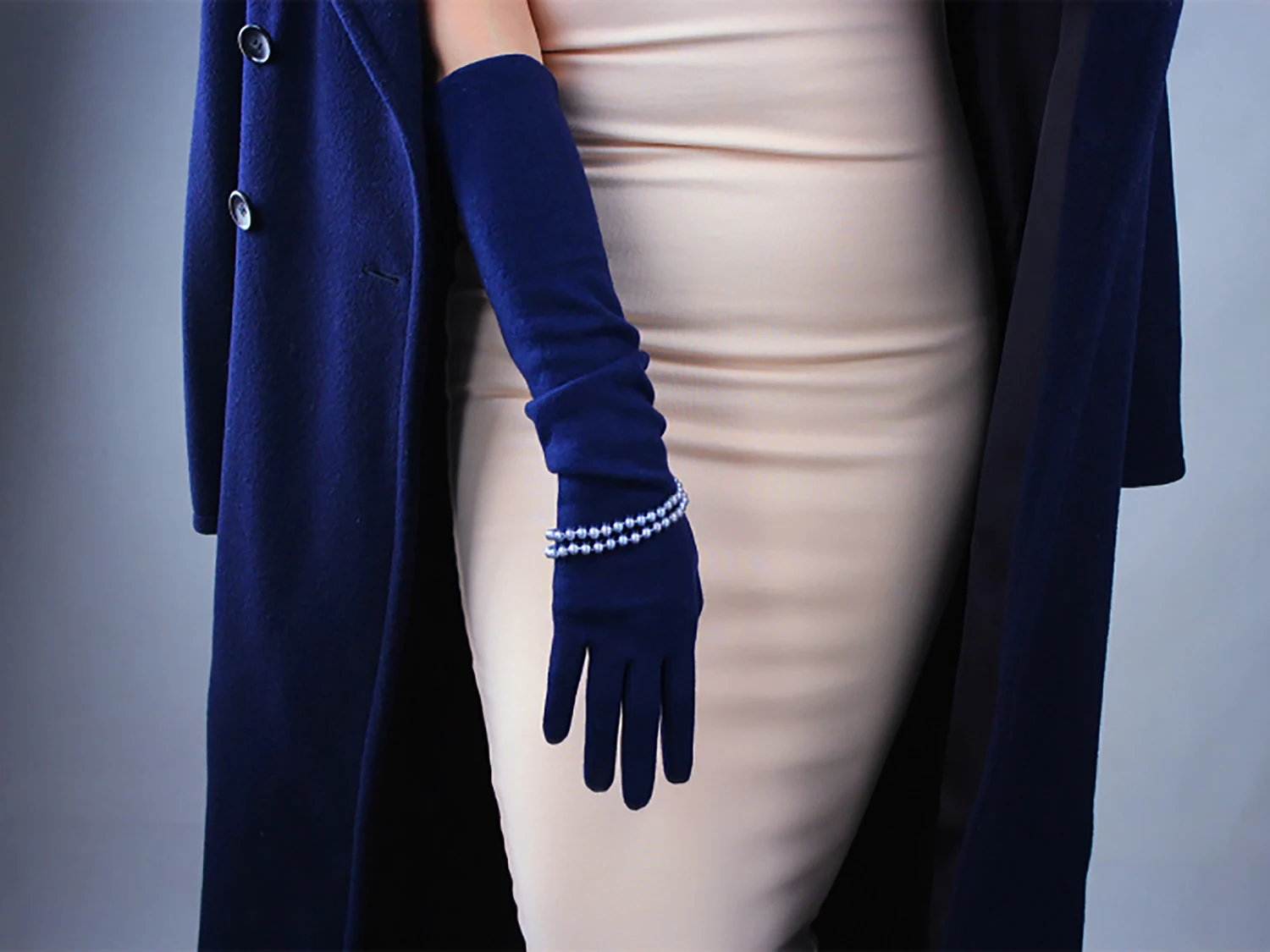 Женские зимние перчатки DooWay из шерсти и кашемира с длинными рукавами теплыми