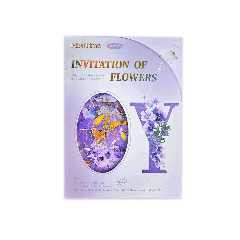 10 шт./1 лот кавайные канцелярские наклейки письмо из цветов дневник декоративные