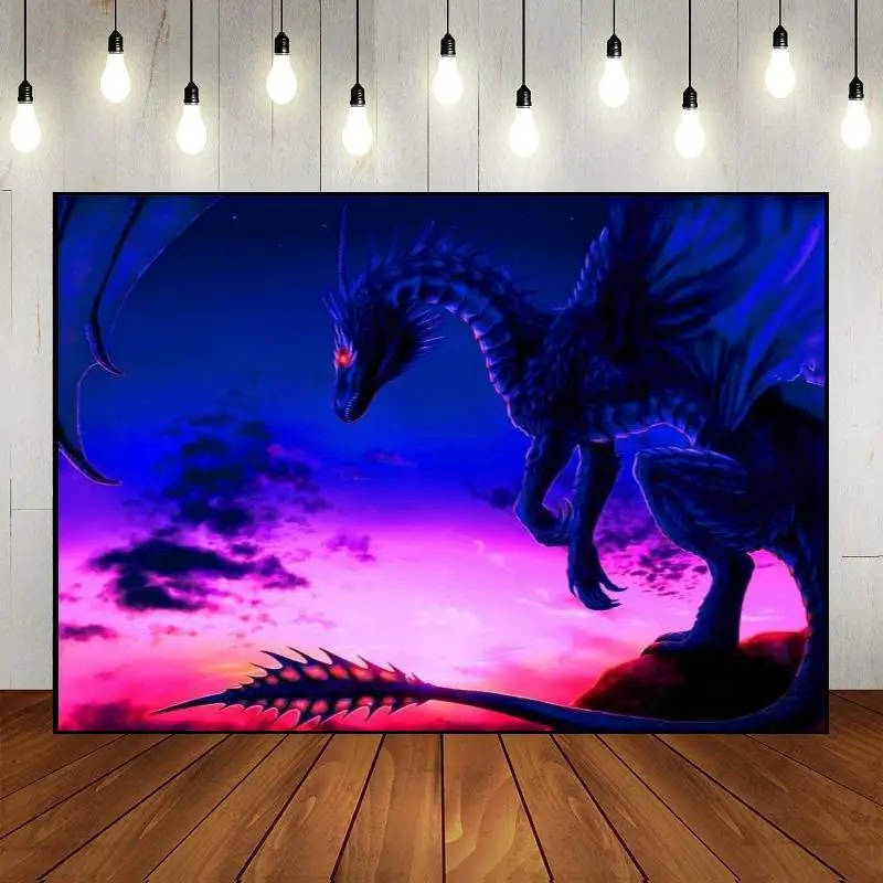 Украшение на заказ вечерние фон огнедышащий макарон научная фантастика тема