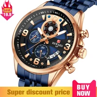 2022 new reward quartz watches for men multi function sport wristwatch stainless steel chronograph luminous watch gift for male