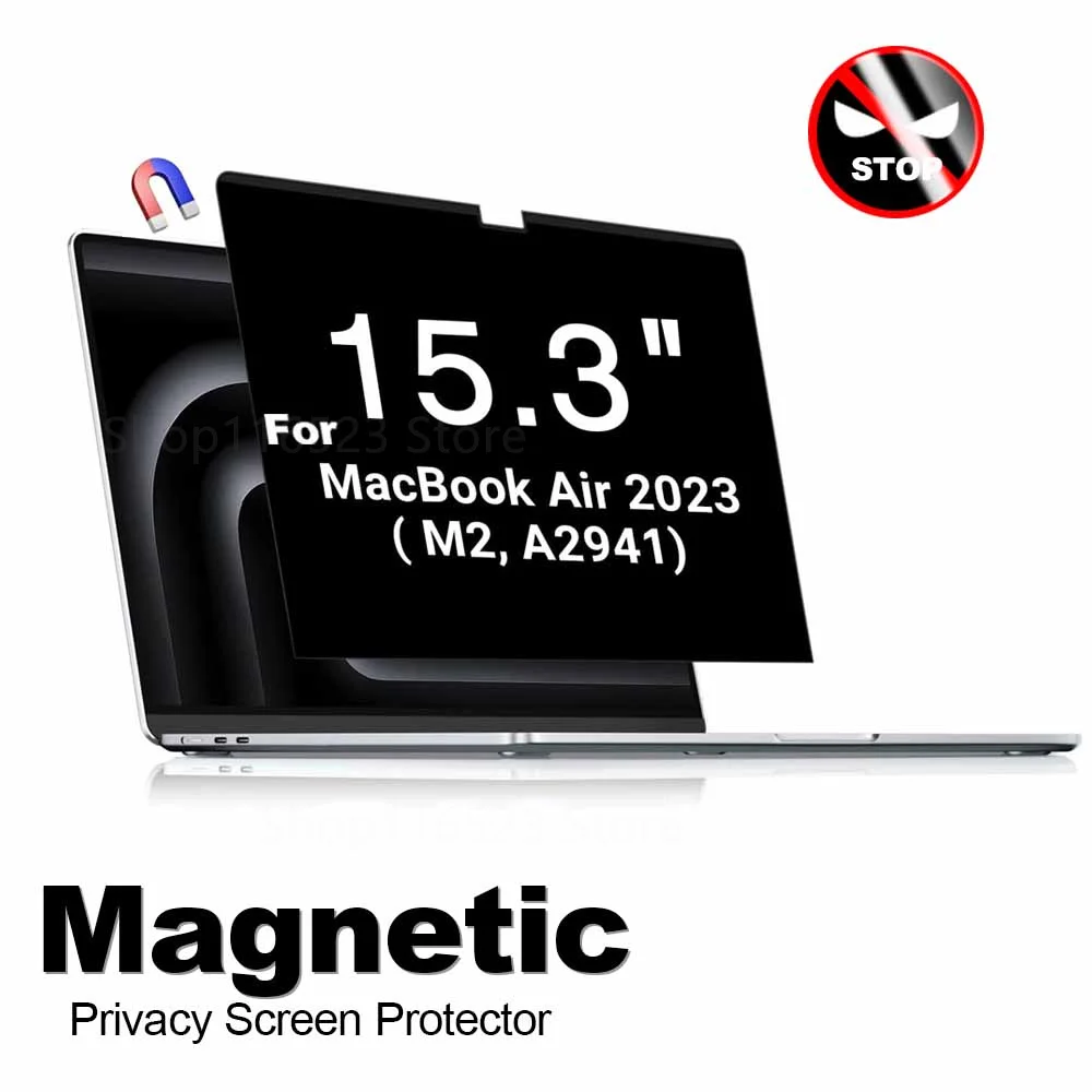 Для Mac Air 15 3 дюйма Магнитный экран конфиденциальности для Macbook дюймов 2024 2023 M3 M2