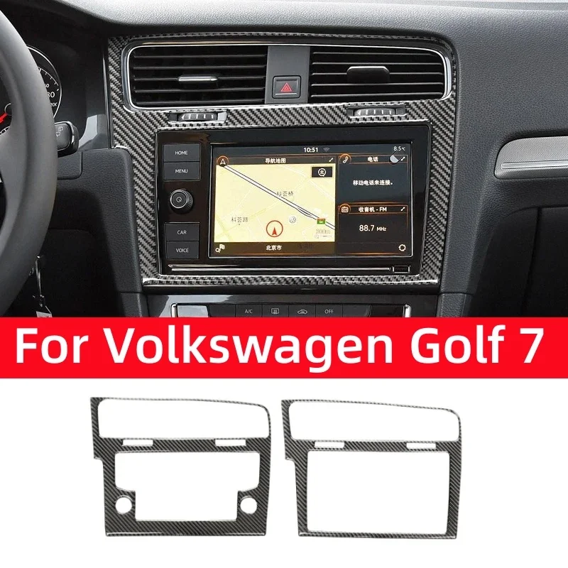 Для Volkswagen Golf 7 Gti Mk7 2013-2019 углеродное волокно автоконсоль центральная