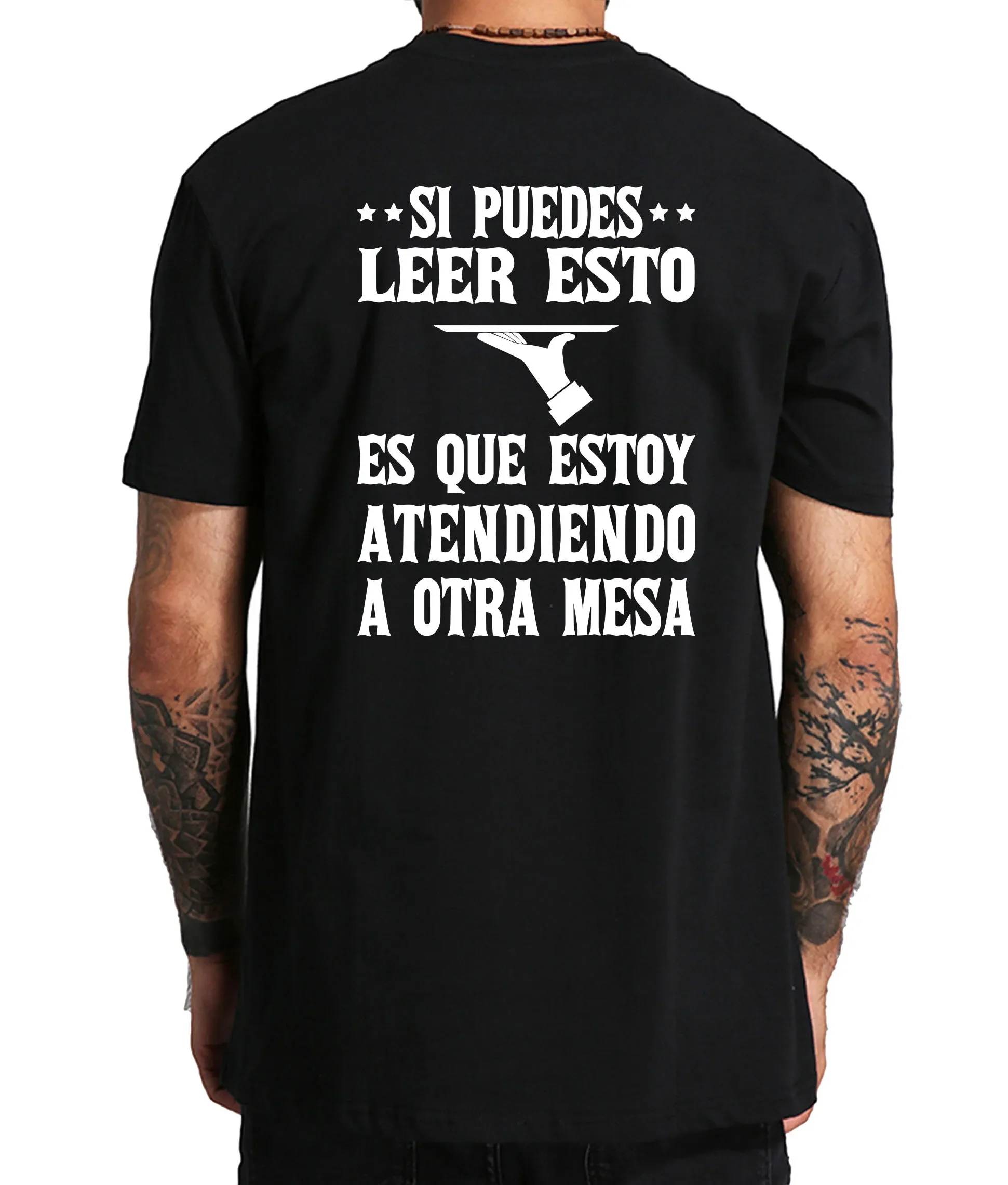 Мягкие футболки унисекс с испанским юмором коротким рукавом и круглым вырезом из