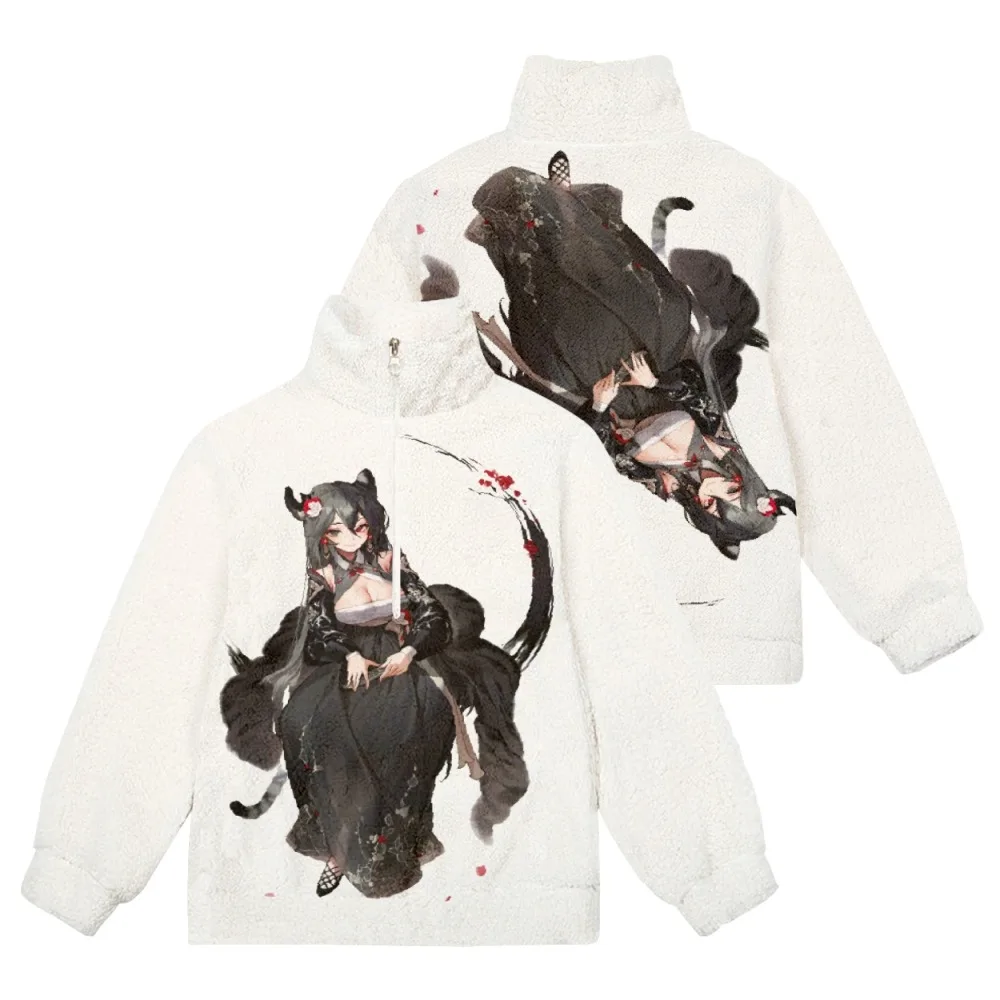 

tiger girl anime Print Hooded Sweatshirt Clothes Casual Hoodie Sweatshirt 4