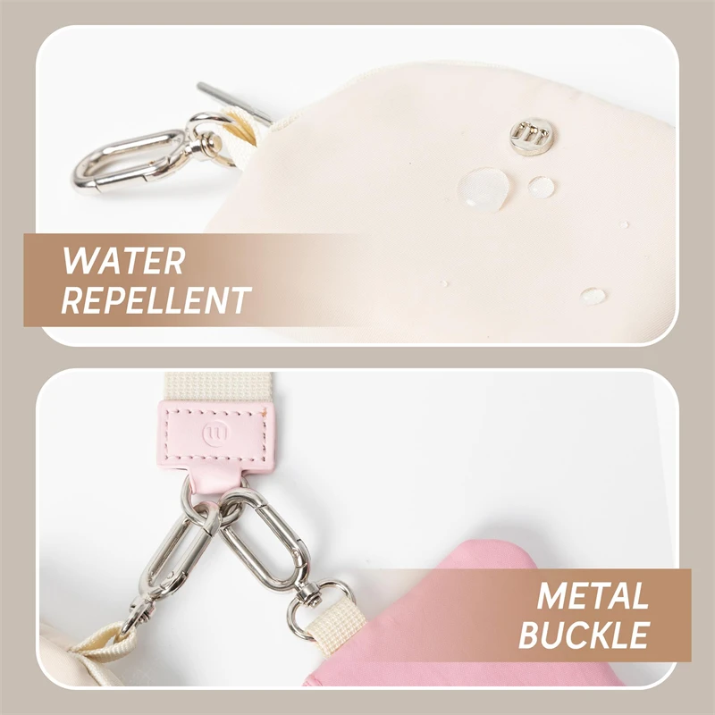 Портативный двойной кошелек с ремешком на руку маленький бумажник молнии