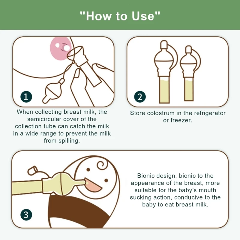 Трубка для хранения грудного молока портативная капельница кормления ребенка