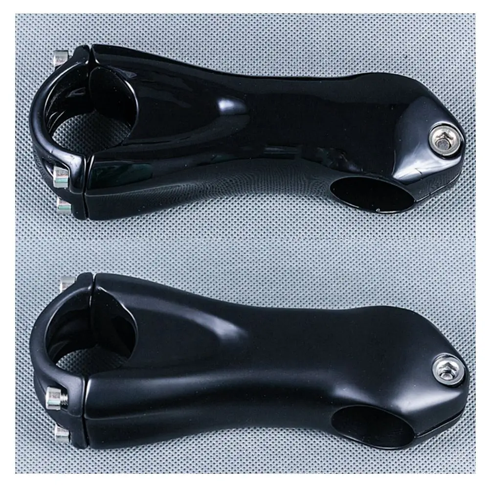 

NO LOGO Full Carbon Fibre Bicycle Stem Cycling Road MTB Bike Stem Fork Diameter 28.6mm Handlebar Clamp 31.8mm Matte/Glossy Black