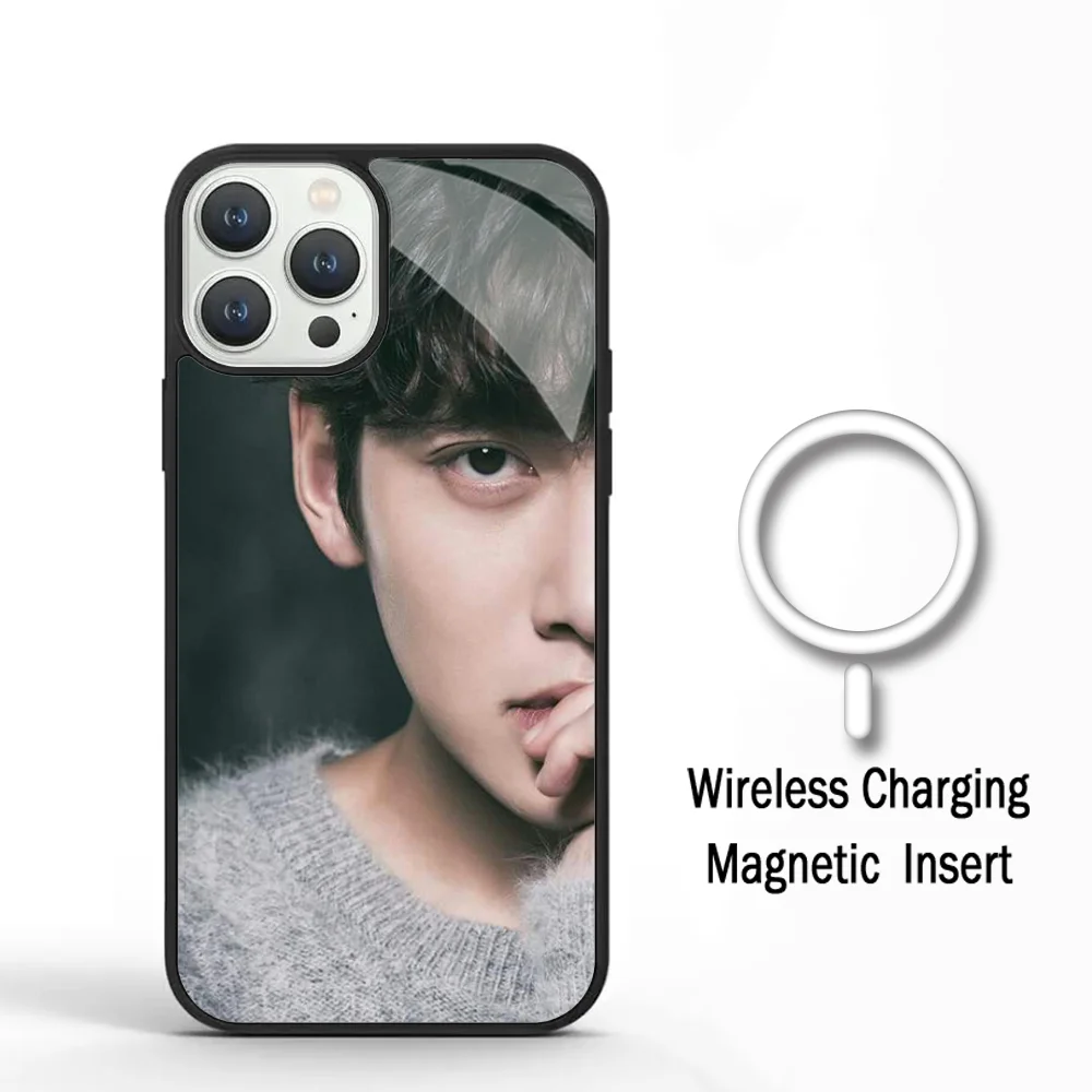 Чехол для телефона Ji Chang Wook стороны из Кореи IPhone 11 12 13 14 15 Plus Pro Max зеркальный