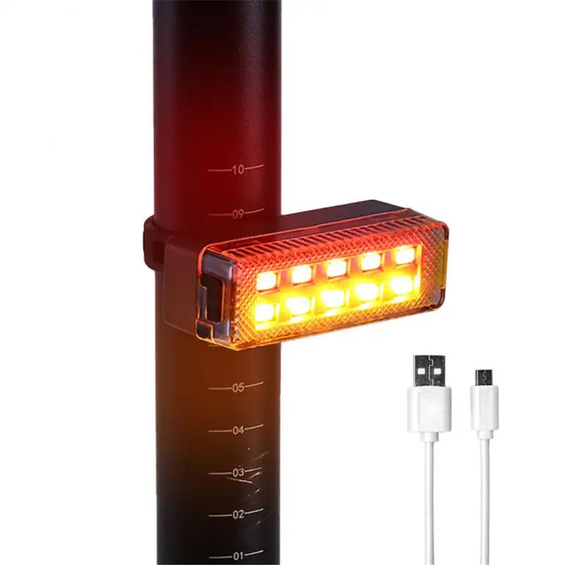 

Strong Usb Charge Highlight Warning Taillights Safe Warning Light Led Warning Lamp Lightweight Led Bicycle Taillights Tail Light