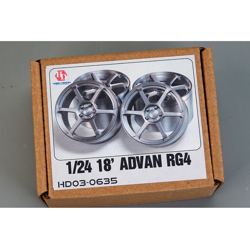 

Hobby Design HD03-0635 1/24 18 'Advan RG4 колеса (смола + наклейки) модель автомобиля модификации ручной работы